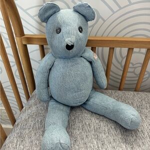 Unique handmade denim teddy bear